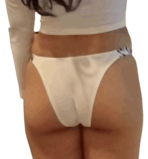 Suwanna in white high waisted panties